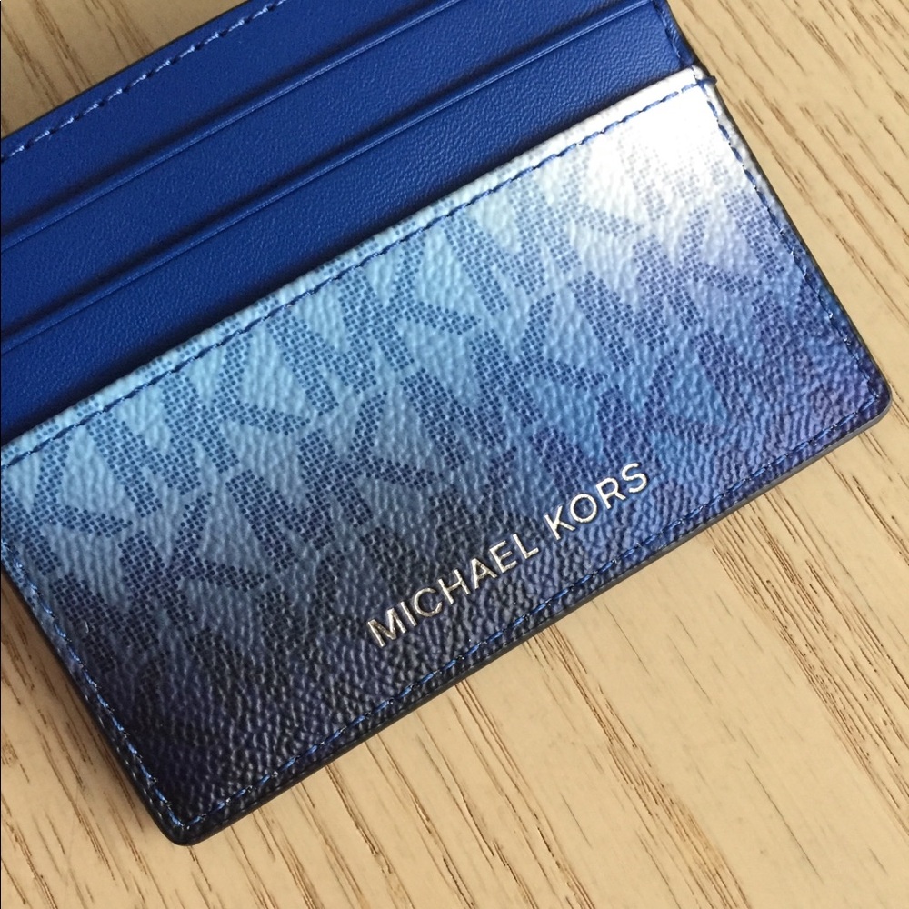 Michael Kors Cooper Galaxy Blue Multi Card Holder - Picture 4 of 8